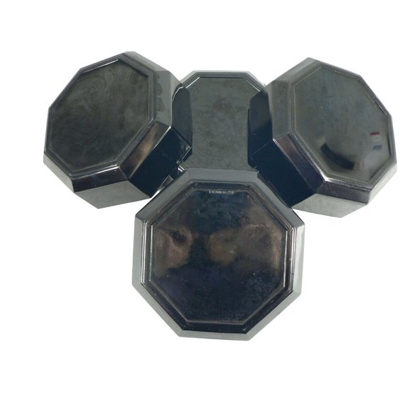 Bridge Bowls Party Snack Cocktail Nuts, Condiment Octagon 4pc Set Blk - Picture 9 of 11